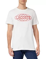 Koszulki męskie - Lacoste T-shirt męski, biały, L - miniaturka - grafika 1