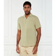 Koszule męskie - HUGO Lniana koszula Ellino Straight fit - miniaturka - grafika 1