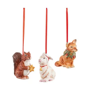 Zestaw 3 zawieszek Zwierzęta leśne Nostalgic Ornaments Villeroy & Boch - Bombki - miniaturka - grafika 1