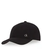Czapki damskie - Calvin Klein Czapka z daszkiem Corduroy Cotton Cap K60K612894 Czarny - miniaturka - grafika 1
