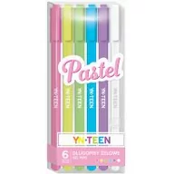 Przybory szkolne - Długopis żelowy 6 kolorów Pastel YN TEEN - miniaturka - grafika 1