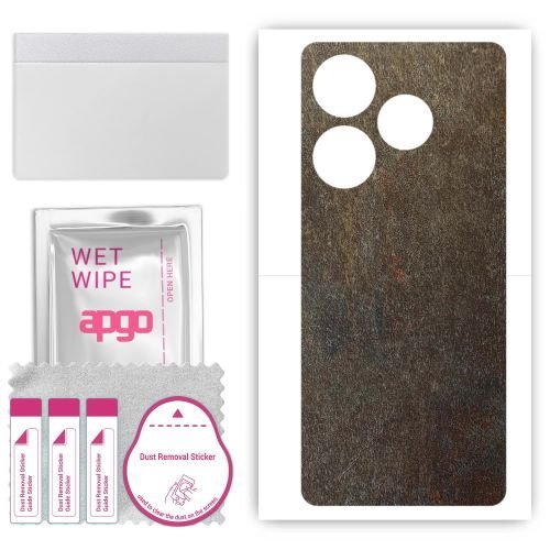 folia naklejka skórka strukturalna na TYŁ do Tecno Spark Go 2024 - Kamień Księżycowy - apgo SKINS