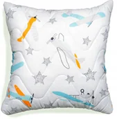 Kołdry i poduszki dla dzieci - PODUSZKA JASIEK 45x45 DLA DZIECKA ANTYALERGICZNA GRUBA ZAMEK SAMOLOTY - miniaturka - grafika 1