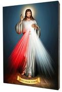Ikony i obrazy sakralne - Obraz religijny na desce lipowej, Jezus Miłosierny - miniaturka - grafika 1