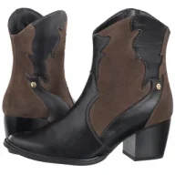 Botki damskie - Kowbojki Czarne/Brązowe 06694-02/00-8 (MA1293-a) Maciejka - miniaturka - grafika 1