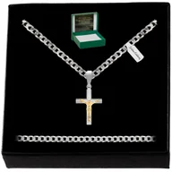 Biżuteria dla dzieci - ŁAŃCUSZEK SREBRNY 925 PREZENT NA KOMUNIĘ + GRAWER - miniaturka - grafika 1