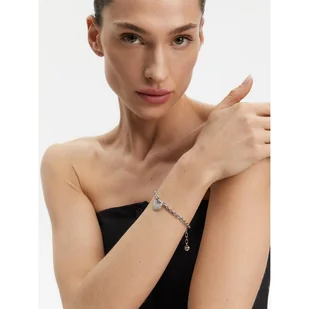 Bransoletka Guess JUBB05 214JW Srebrny - Bransoletki - miniaturka - grafika 1