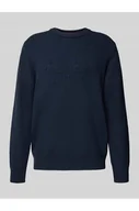Swetry męskie - Sweter z dzianiny o kroju regular fit z mieszanki wiskozy i bawełny model PHINEAS - Pepe Jeans - miniaturka - grafika 1