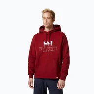 Bluzy męskie - Bluza męska Helly Hansen Arctic Ocean Hoodie oxblood - miniaturka - grafika 1