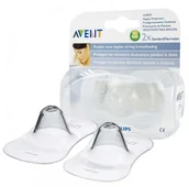 Laktatory - Silikonowe osłonki na piersi do karmienia Philips Avent 2 Mini Silicone Nipple Shields 2 szt - miniaturka - grafika 1