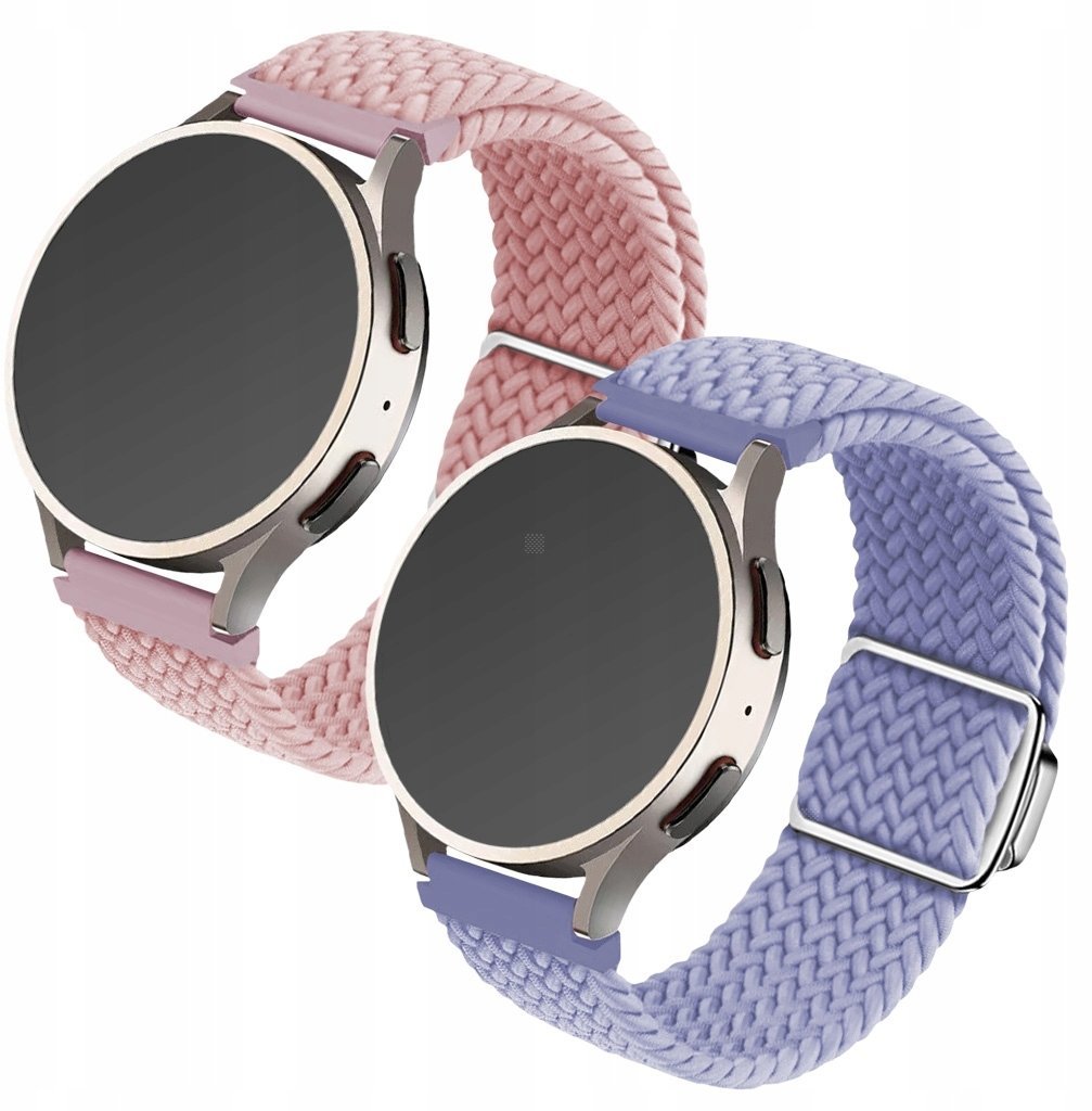 ChronSmarta Zestaw: 2x pasek ChronSmarta do Samsung Galaxy Watch 4 5 6 7 40mm 42mm 46mm Classic Pro
