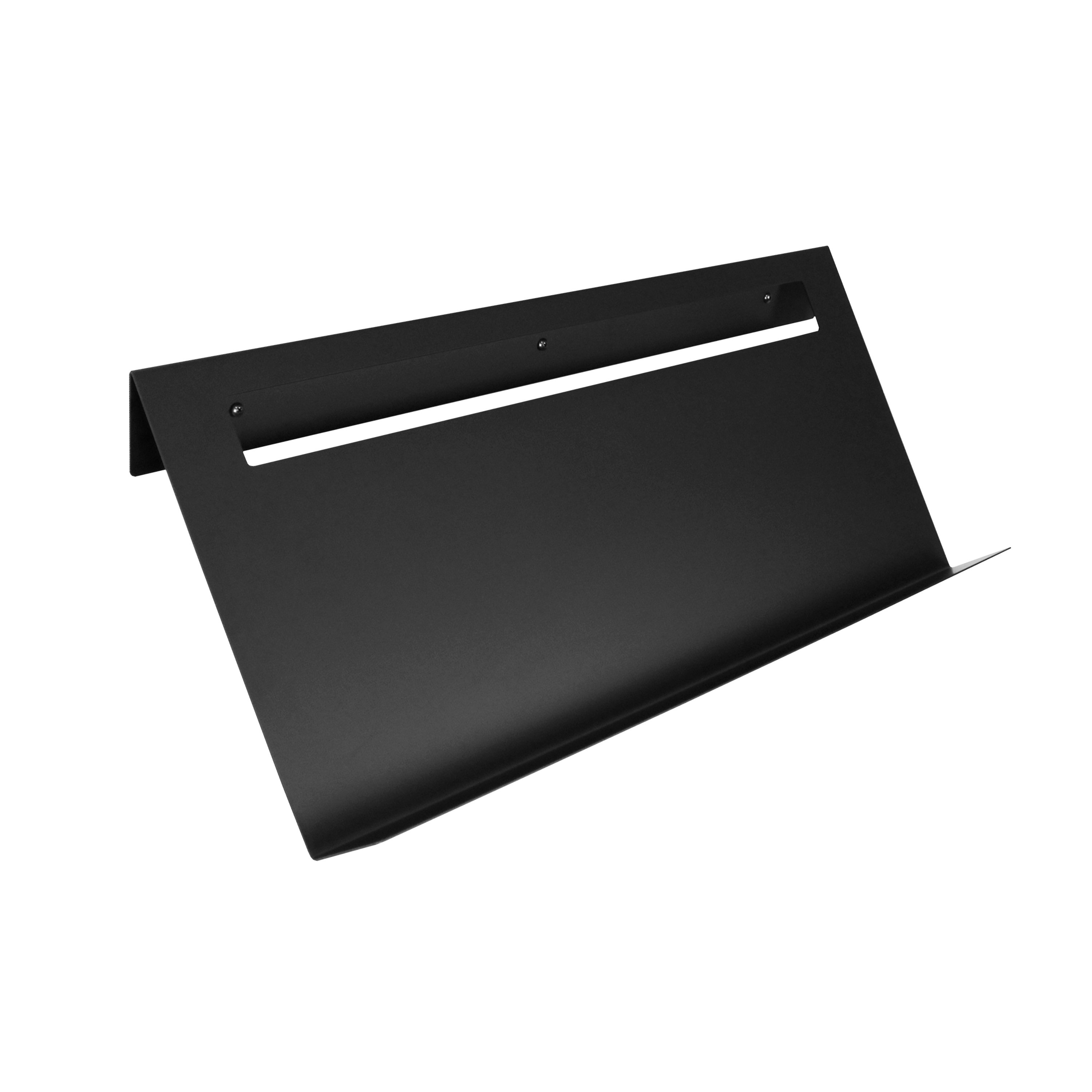 Natural Goods Berlin Stojak na buty SHEET - Stojak na buty metalowy czarny - Ścianka na buty 77 cm x 27 cm - Oszczędność miejsca do przechowywania butów - Stal malowana proszkowo do mokrych butów lub do użytku na zewnątrz