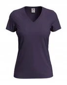 Koszulki i topy damskie - Koszulka damska T-shirt damski Stedman V-neck ST2700 Deep Berry XL - miniaturka - grafika 1