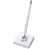 Dekoracje domu - Hochzeit & Liebe Pojemnik na długopisy wesele białe róże (SD4-008) - miniaturka - grafika 1