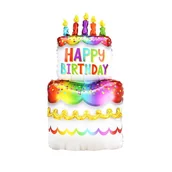 Balony i akcesoria - BALON 24" TORT HAPPY BIRTHDAY - miniaturka - grafika 1