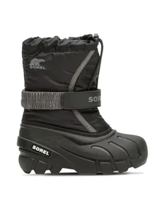 Sorel Śniegowce Childrens Flurry™ Boot 2114082016 Czarny - Buty dla chłopców - miniaturka - grafika 1