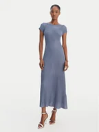 Sukienki - Marella Sukienka dzianinowa Draghi 2613321041 Błękitny Regular Fit - miniaturka - grafika 1
