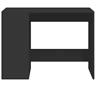 Biurka - Elior Czarne Biurko Z Regałem Na Książki E4-L96 - miniaturka - grafika 1