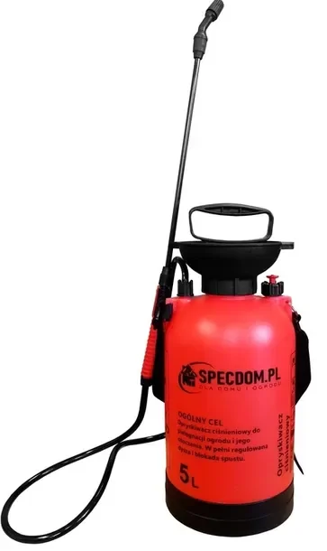 Opryskiwacz Ciśnieniowy Ogrodowy Ręczny Długa Lanca 5l Specdom