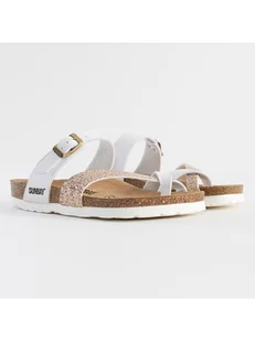 Sunbay Japonki "Tulipe" w kolorze złoto-białym - Klapki i japonki damskie - miniaturka - grafika 1