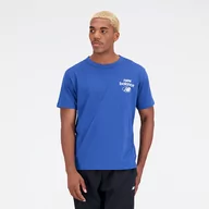 Koszulki męskie - Koszulka męska New Balance MT31518ATE  niebieska - miniaturka - grafika 1