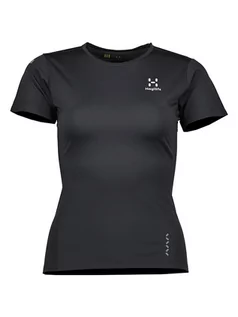 Koszulki sportowe damskie - Haglöfs Koszulka funkcyjna "L.I.M Tech" w kolorze antarcytowym - grafika 1
