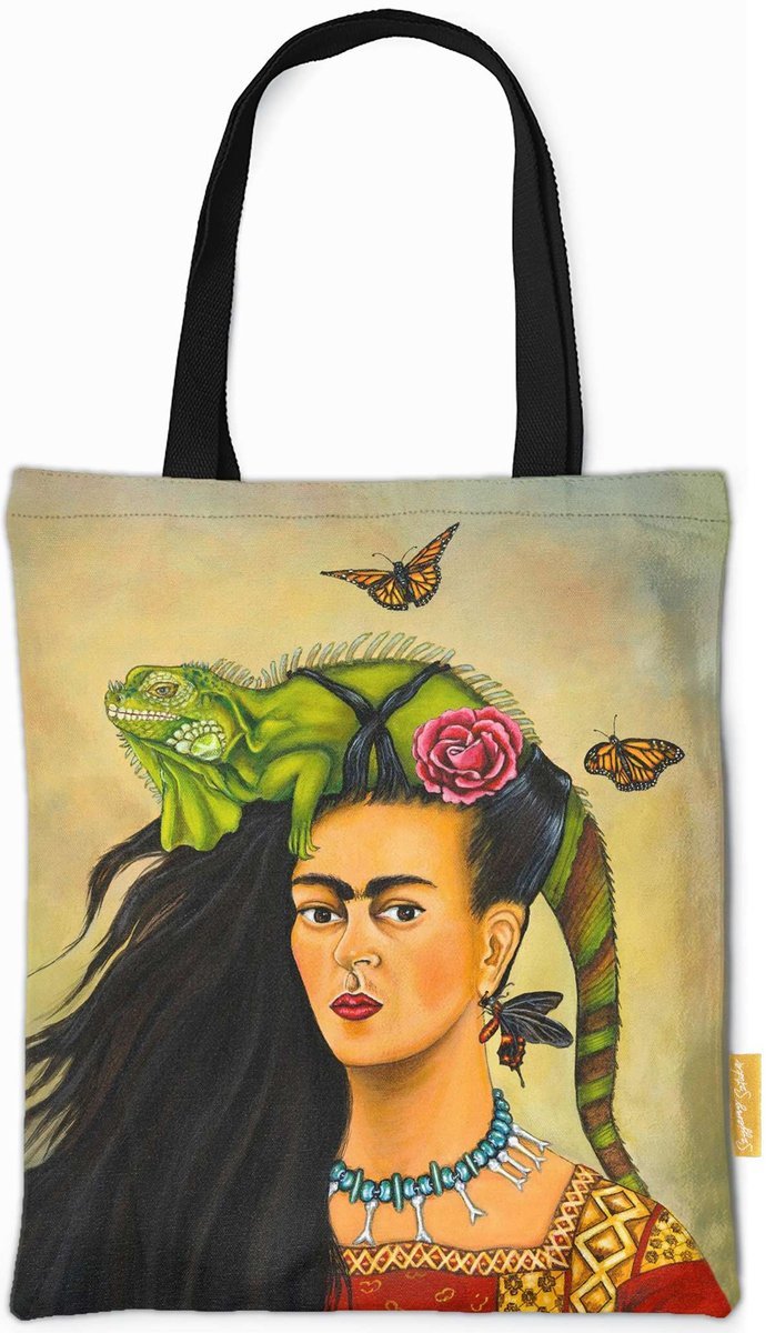 Torba na ramię Autoportret Frida Kahlo-ONE SIZE