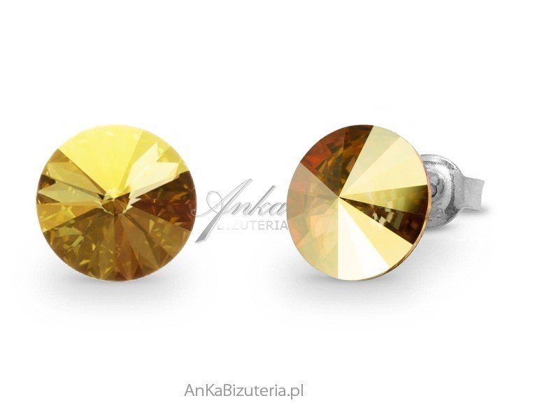 ankabizuteria.pl Kolczyki srebrne Swarovski Candy Studs w kolorze Ant