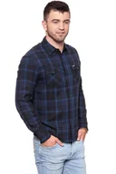 Koszule męskie - Wrangler, Koszula męska, L/S 2Pkt Modern West Peacoat W5970Nx49, rozmiar S - miniaturka - grafika 1