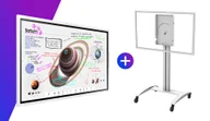 Monitory reklamowe i wyświetlacze - Samsung Flip Pro 55" WM55B z Peerless-AV wózkiem - miniaturka - grafika 1