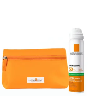 La Roche Zestaw: Anthelios Mgiełka do twarzy SPF50+ 75ml + Kosmetyczka - Kremy do twarzy z filtrem - miniaturka - grafika 1