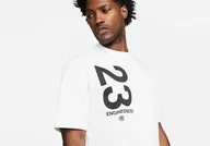 Koszulki męskie - Nike Air Jordan 23 Engineered Wordmark Crew Tee White - miniaturka - grafika 1