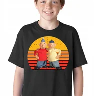 Moda i Uroda OUTLET - P164 KOSZULKA DZIECIĘCA SĄSIEDZI CZARNA PAT MAT DLA SĄSIADA PREZENT 128 - miniaturka - grafika 1