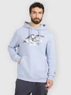 Bluzy męskie - 4F Bluza dresowa nierozpinana z kapturem męska - niebieska XXL - miniaturka - grafika 1