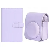 Paski, szelki, uprzęże foto - Futerał Etui Do Fuji Instax Mini 12 + Album 108x / Fioletowy - miniaturka - grafika 1