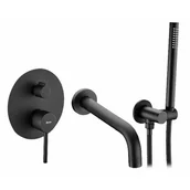 Zestawy prysznicowe - Rea Bateria wannowa Lungo Black Podtynkowa - P6300 - miniaturka - grafika 1