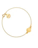 Bransoletki - Złota bransoletka z muszelką - miniaturka - grafika 1