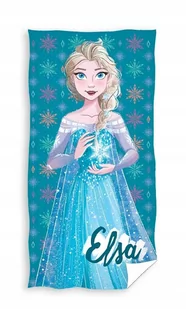 RĘCZNIK bawełniany FROZEN Kraina lodu 70x140 cm ELSA - Okrycia kąpielowe dla dzieci - miniaturka - grafika 1