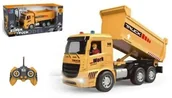 Samochody i pojazdy dla dzieci - Maszyna budowlana wywrotka radiowo pilotem ze światłem i dźwiękiem z ładowarką - miniaturka - grafika 1