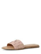 Klapki i japonki damskie - Tamaris - Damskie klapki skórzane, pomarańczowy - miniaturka - grafika 1