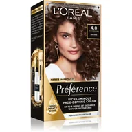 Farby do włosów i szampony koloryzujące - Loreal Preference Farba do włosów 4.0 Tahiti - brąz 1op. - miniaturka - grafika 1