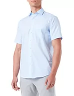 Koszule męskie - Seidensticker Męska koszula z krótkim rękawem, regularny krój, jasnoniebieska, 39, jasnoniebieski, 39 - miniaturka - grafika 1