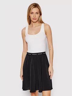 Sukienki - Calvin Klein Jeans Sukienka letnia J20J218348 Biały Slim Fit - grafika 1
