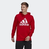 Bluzy sportowe damskie - Bluza z kapturem adidas Essentials Big Logo - miniaturka - grafika 1