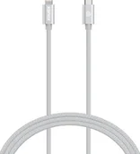 Kable USB - Kanex DuraBraid - Przewód z USB-C na Lightning MFi 1,2m PD, oplot, aluminiowa obudowa (Silver) 815387022930 - miniaturka - grafika 1