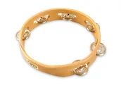 Instrumenty perkusyjne - Latin Percussion Tamburyn CP Wood 8, jeden rząd, bez naciągu - miniaturka - grafika 1