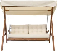 Huśtawki - Westmann Westmann Drewniana huśtawka Hollywood Paryż 2000 beżowy 123x190x180cm - miniaturka - grafika 1