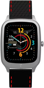 Techmade TM-VISIONS-BKSR Vision Czarno-czerwony - Smartwatch - miniaturka - grafika 1