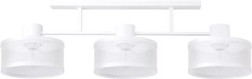 Sigma 3 BONO 31907 podłużny plafon na 3 żarówki biała lampa sufitowa E27 do salonu sypialni