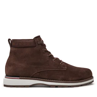 Trzewiki Tommy Hilfiger Corporate FM0FM05147 Brązowy - Botki męskie - miniaturka - grafika 1